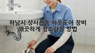 하남시 상사창동 아웃도어 장비, 깨끗하게 청소하는 방법!